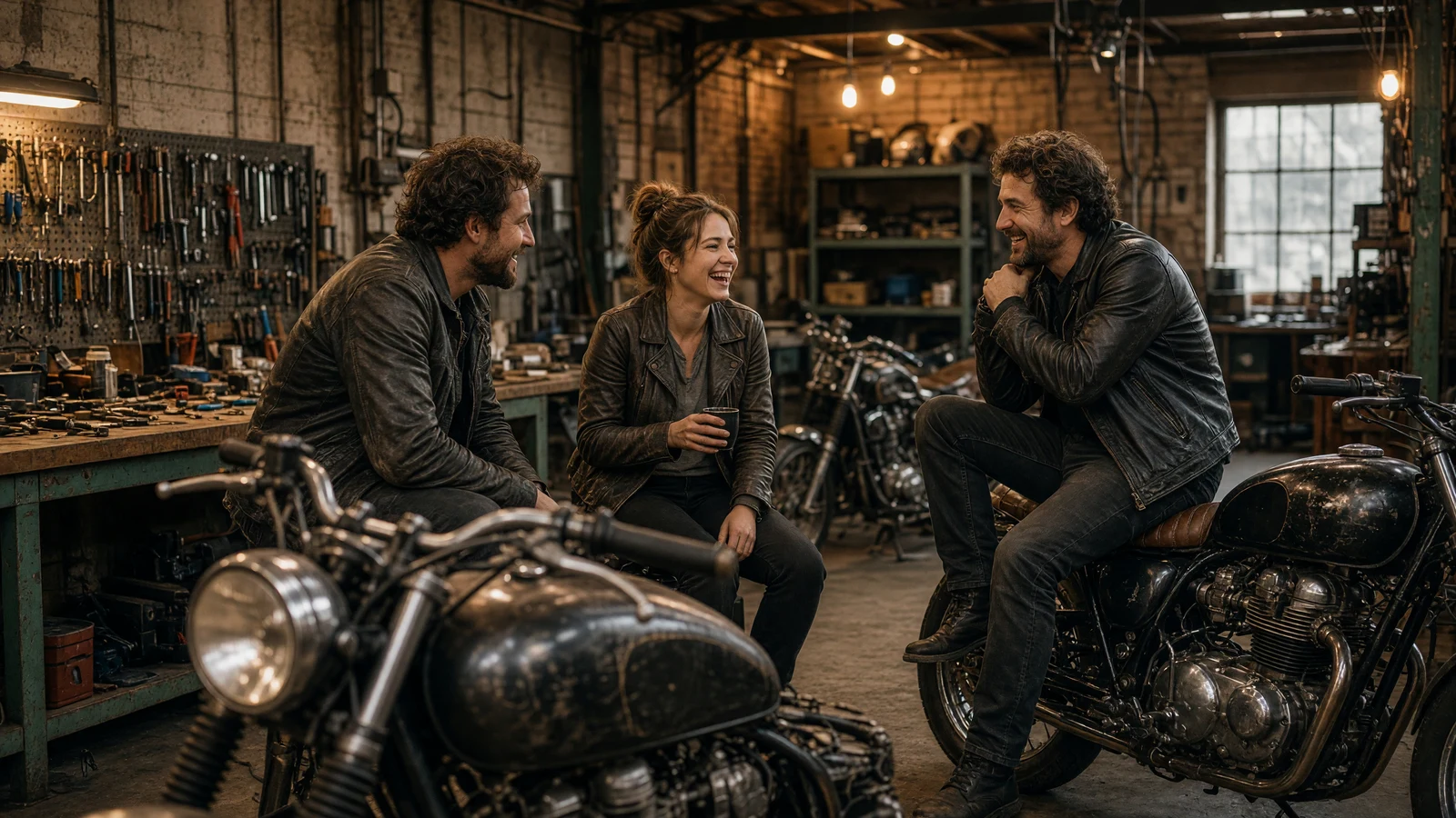 Garage culture is rider social life, not a repair-shop costume